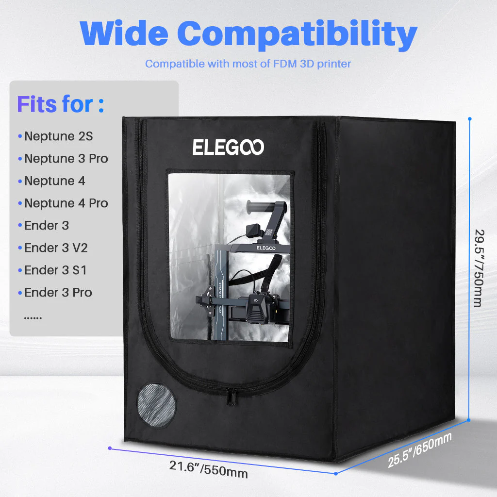 Enceinte pour imprimante 3D pour Neptune 2/2D/2S/3/3 Pro/4/4 Pro - Image 3