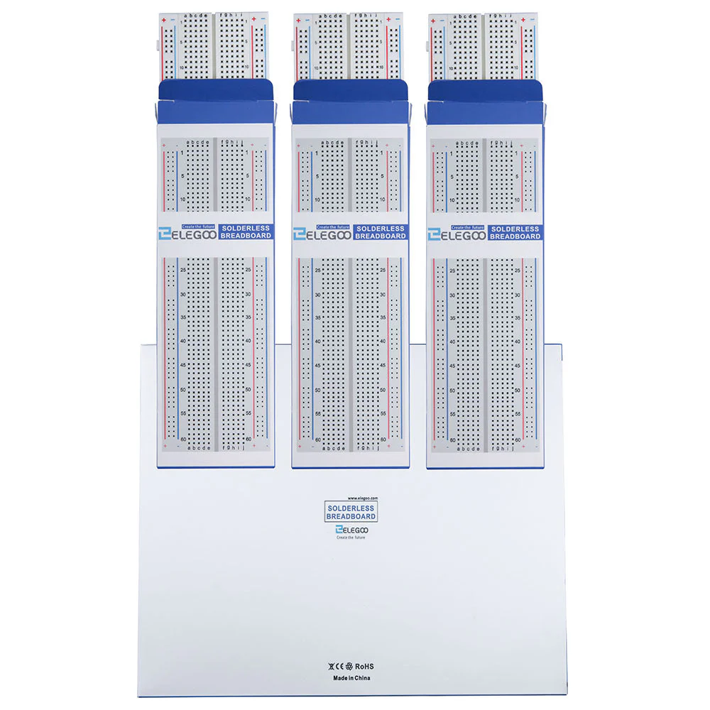 Breadboard 830 Point Solderless Prototype PCB Board Kit (3pcs) - Image 6