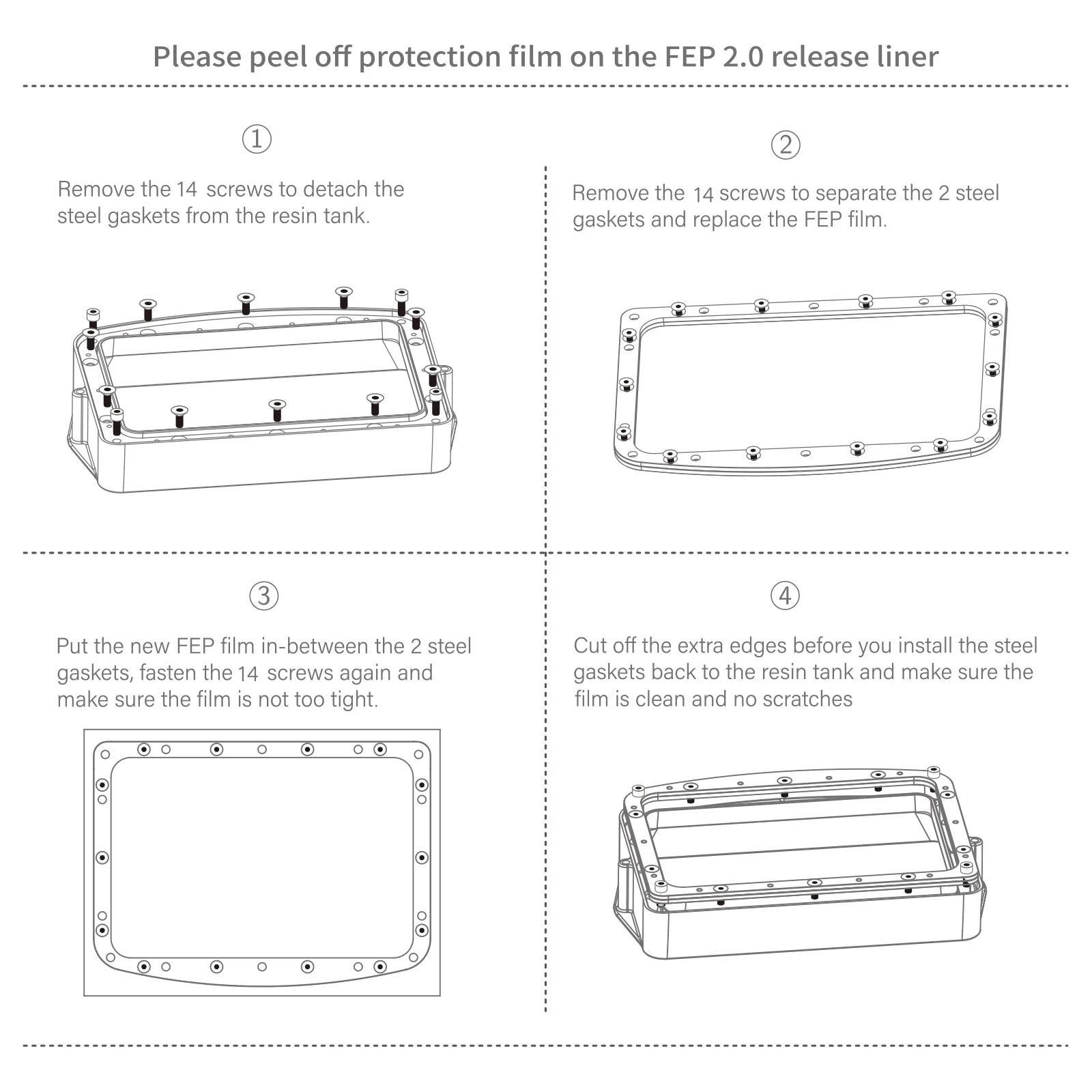 Film PFA pour Mars 3 et Mars 3 Pro (5 pièces) - Image 3